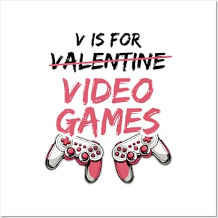 V is for Valentine Video Games Posters and Art